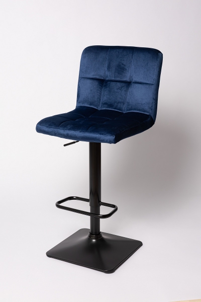 Стул Барный BN -1012 RQ  синий  вельвет